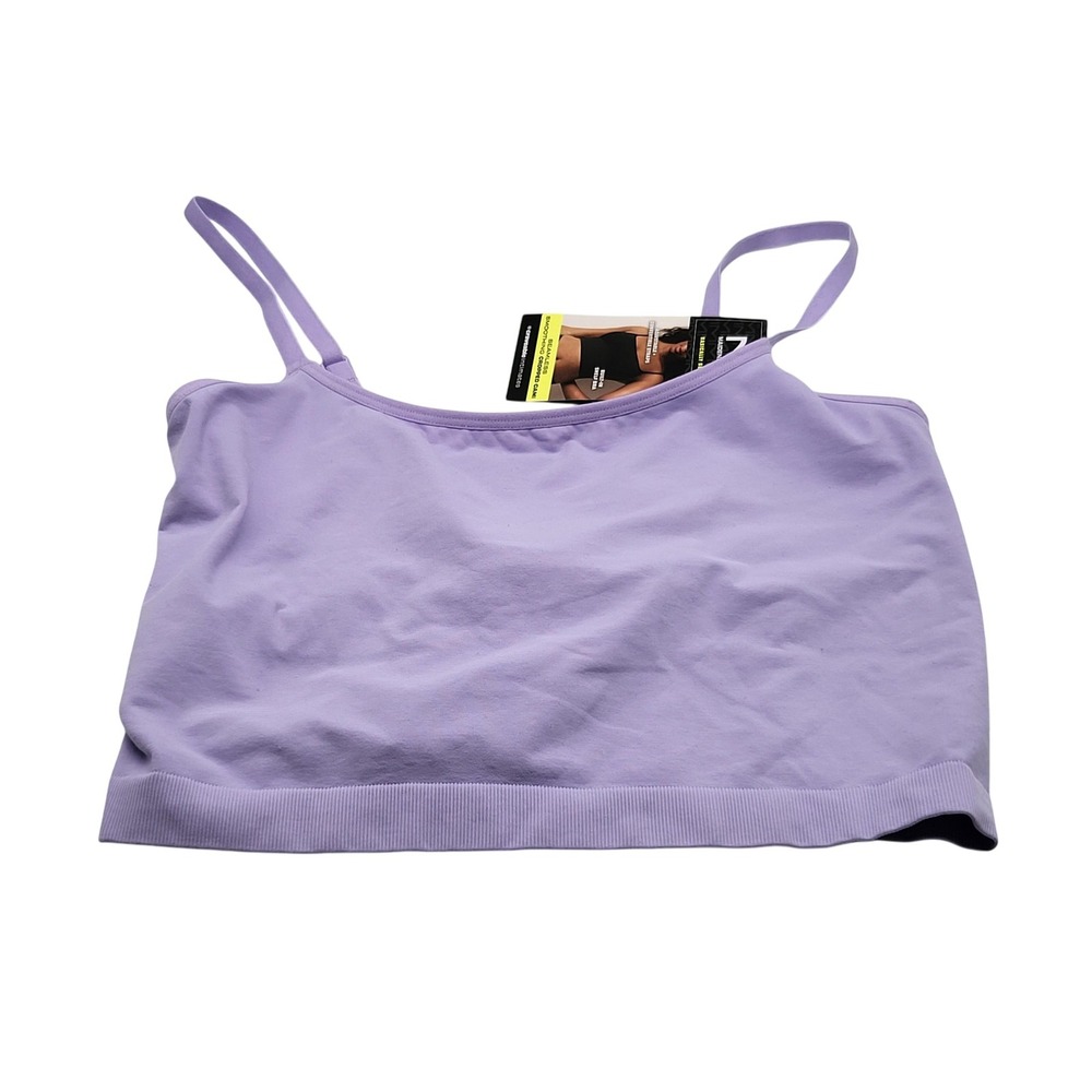 Maidenform Shaping Top Camisole Womens Large Purple‎ Seamless Smoothing Cami